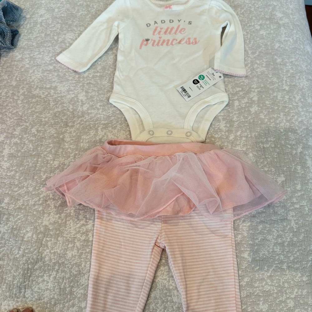 Carter's White and Pink Baby Outfit